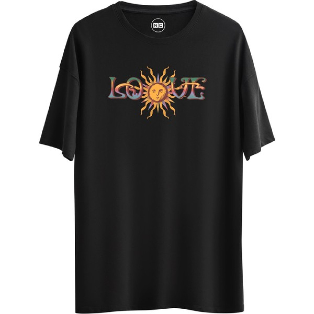 Noicasuale Love Sun Tasarım Dijital Baskılı Regular Relax T-Shirt Erkek T-shirt Fiyatı