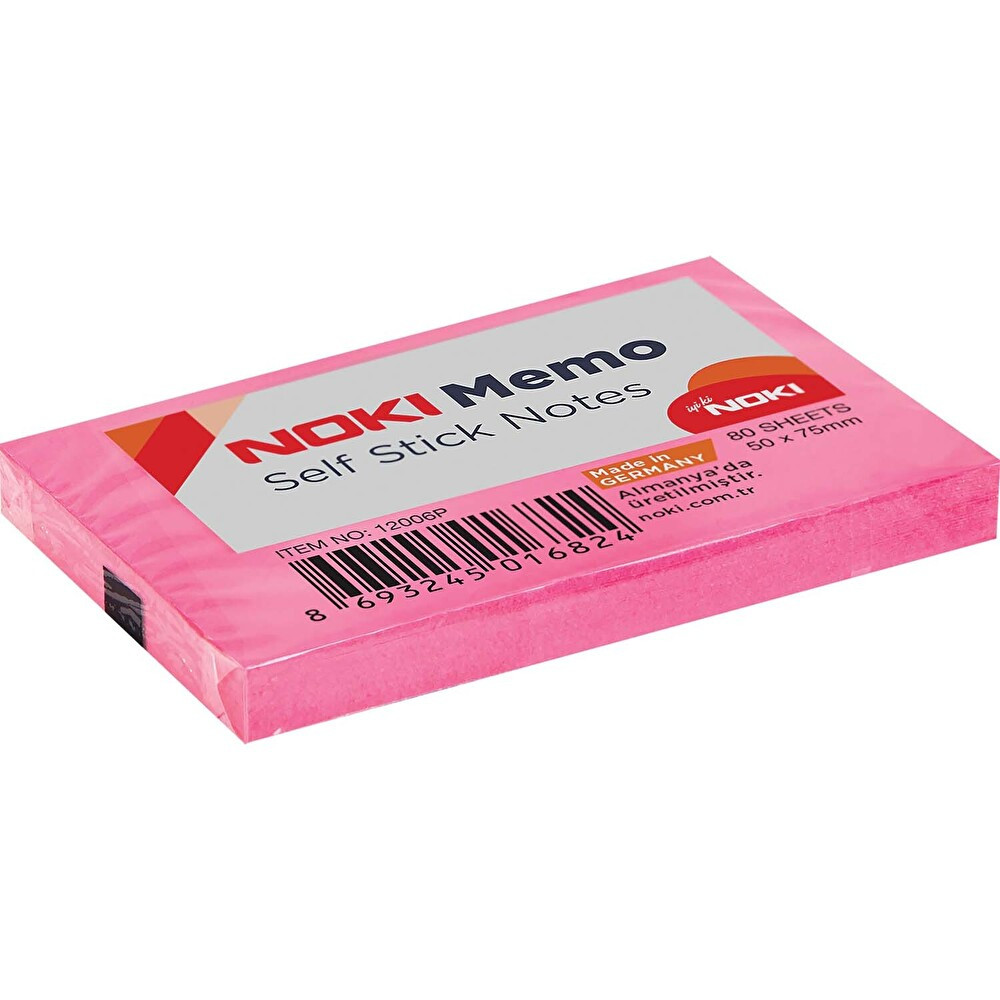 Noki Memo Yapışkanlı Not Kağıdı 50X75 mm Pembe Not Defteri & Bloknot Fiyatı