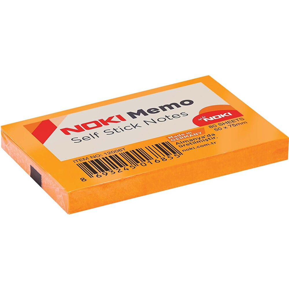 Noki Memo Yapışkanlı Not Kağıdı 50X75 mm Turuncu Not Defteri & Bloknot Fiyatı