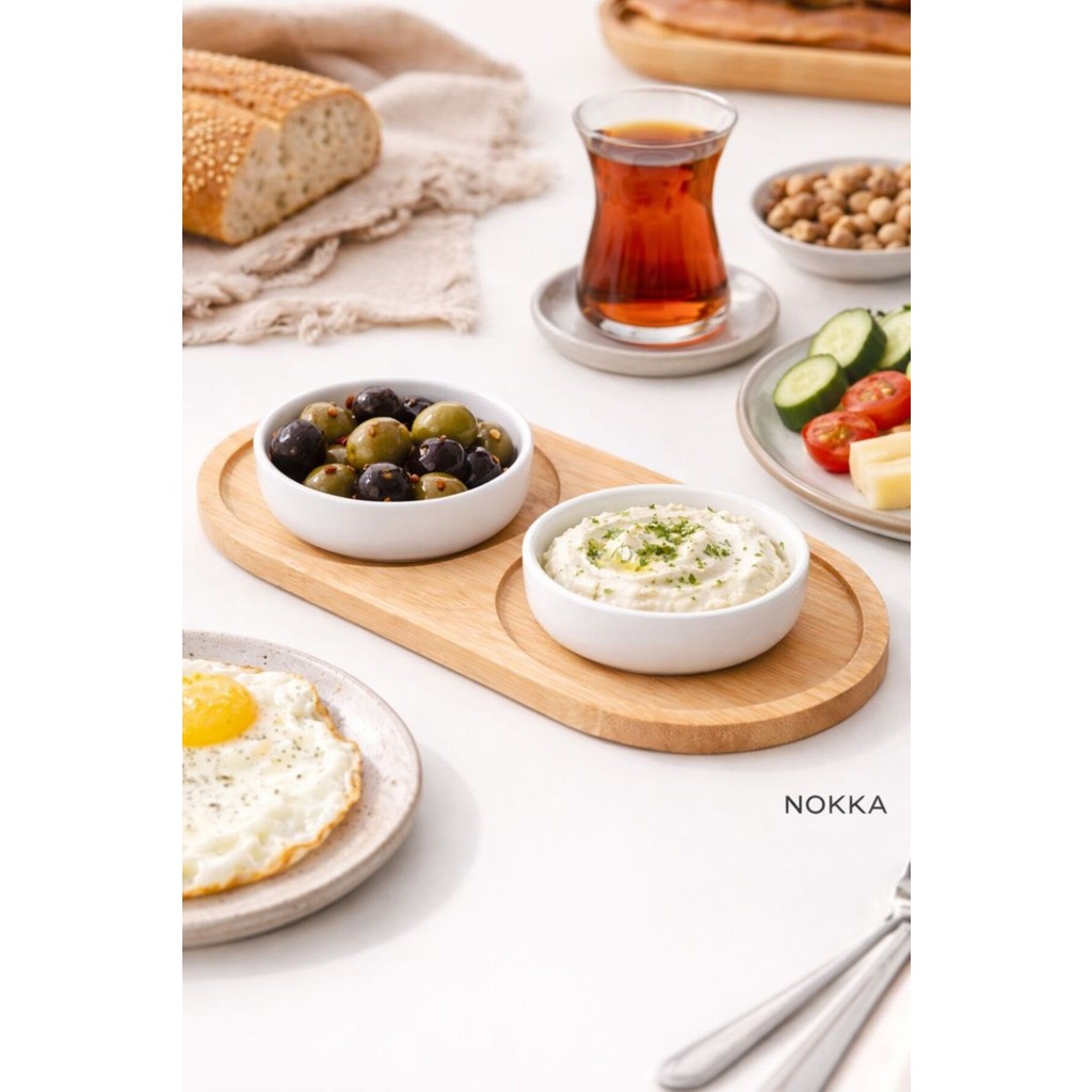 Nokka Bambu 2 Bölmeli Sunumluk, Oval Tabak ,yağdanlık Altı 12X24 cm SSD / Solid State Drive Fiyatı