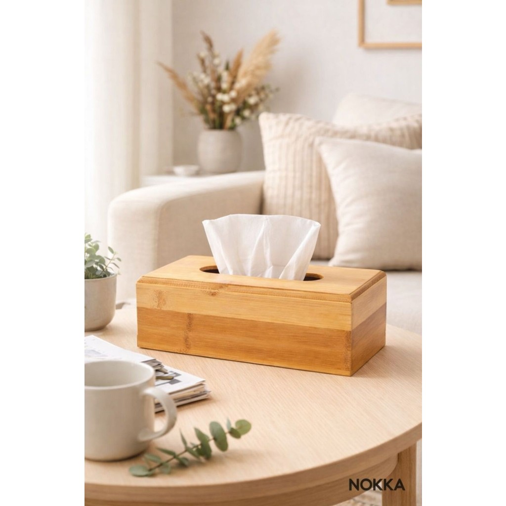 Nokka Bambu Peçetelik Büyük Boy 23X12X8 cm - Ahşap Diğer Fiyatı