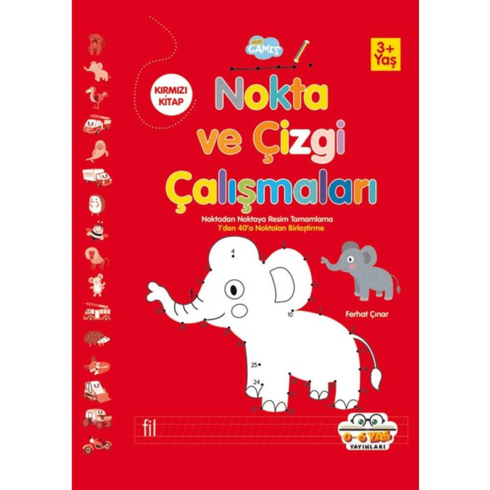 Nokta ve Çizgi Çalışmaları Kırmızı Kitap Zihinsel Gelişim Kitapları Fiyatı