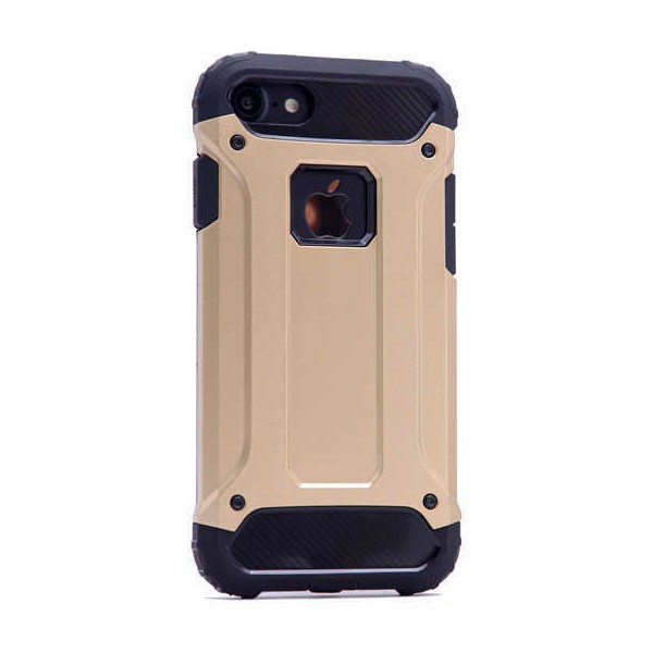 noktaks - Apple iPhone 6 - Kılıf Çift Katman Zırh Tank Crash Military Kapak - Gold - T2450 Cep Telefonu Kılıfı Fiyatı