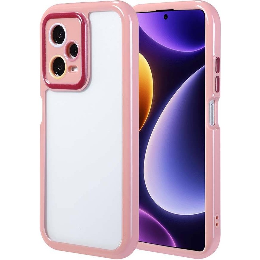 noktaks - Xiaomi Redmi Note 12 Pro Plus 5G - Kılıf Kamera Korumalı Renkli Kenar ve Çerçeve Tasarımlı Vitamin Kapak - Mürdüm - T32446 Diğer Fiyatı