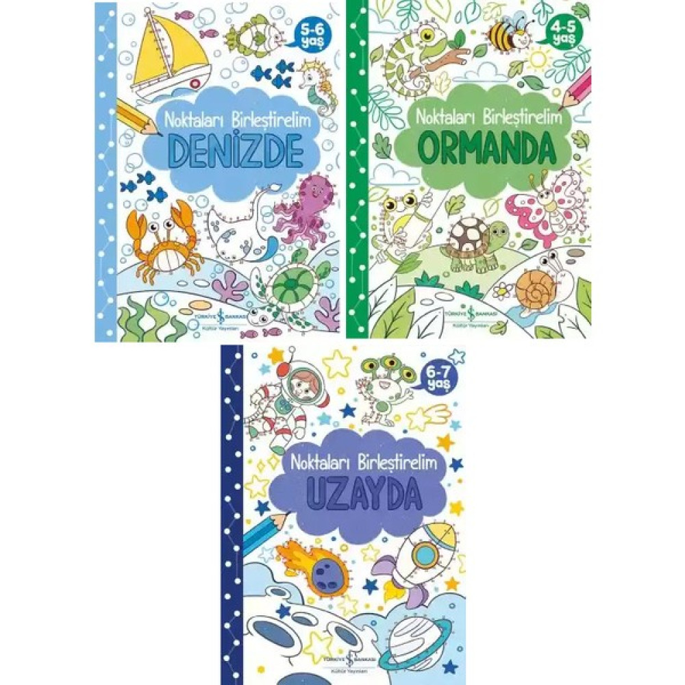 Noktaları Birleştirelim 4 - 5 - 6 - 7 Yaş 3 Kitap Set Zihinsel Gelişim Kitapları Fiyatı