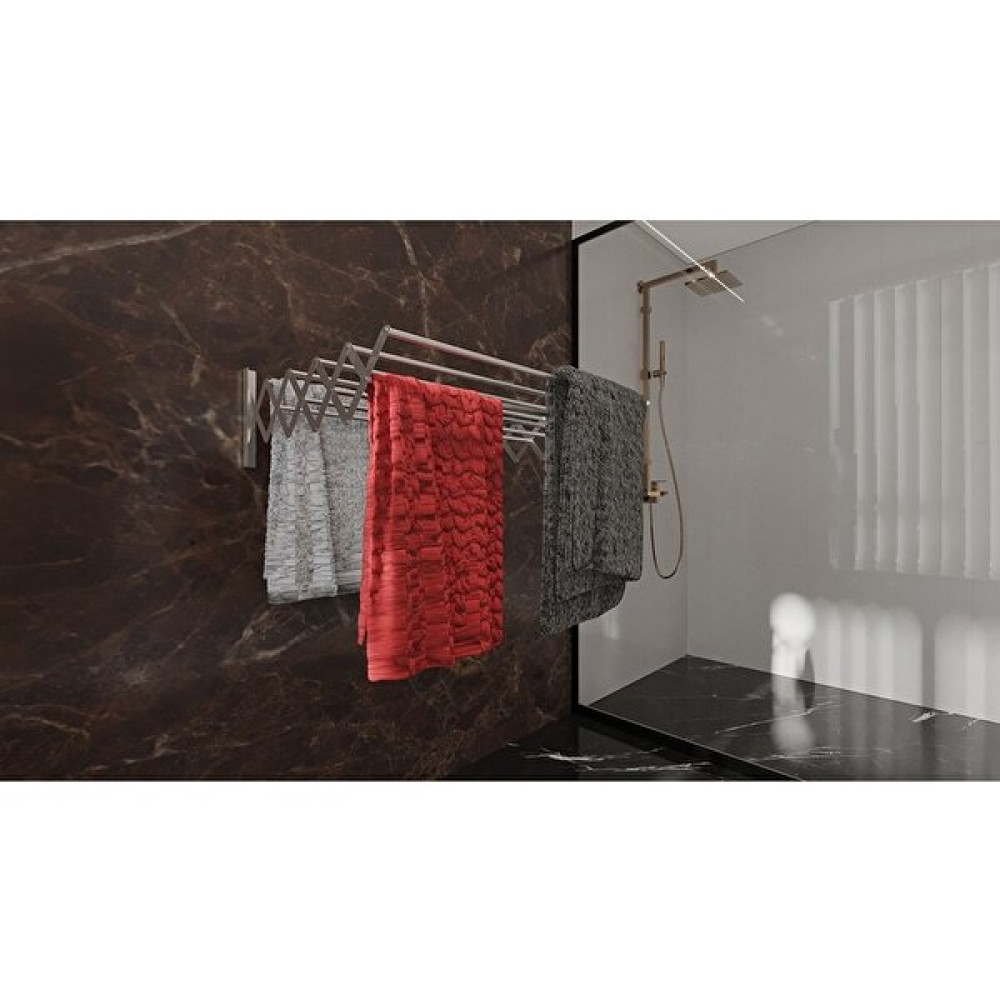NoktaStore Akordiyon Tipi Katlanır Alüminyum Çamaşır Kurutma Askısı 100 cm 9 Askılı Balkon Banyo Kurutma Askısı Çamaşır Kurutma Makineleri Fiyatı