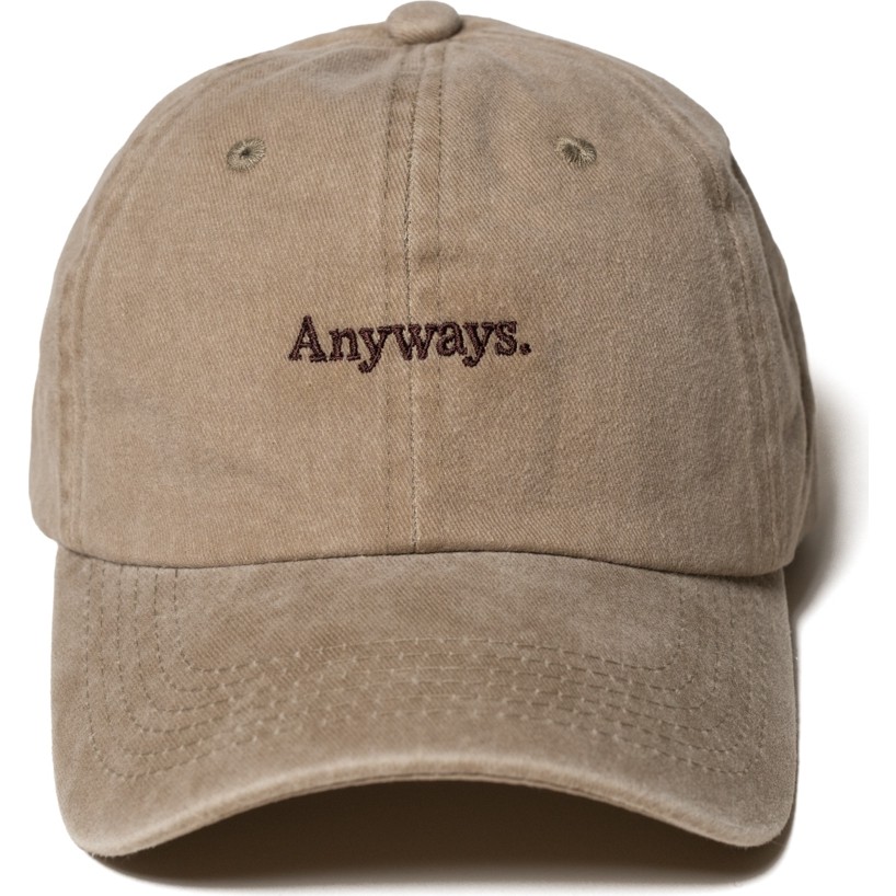 Nome Studio Nakışlı Bej Şapka Anyways Minimal Streetwear ve Kahve Yazı Nakışlı Pamuklu Şapka Diğer Fiyatı