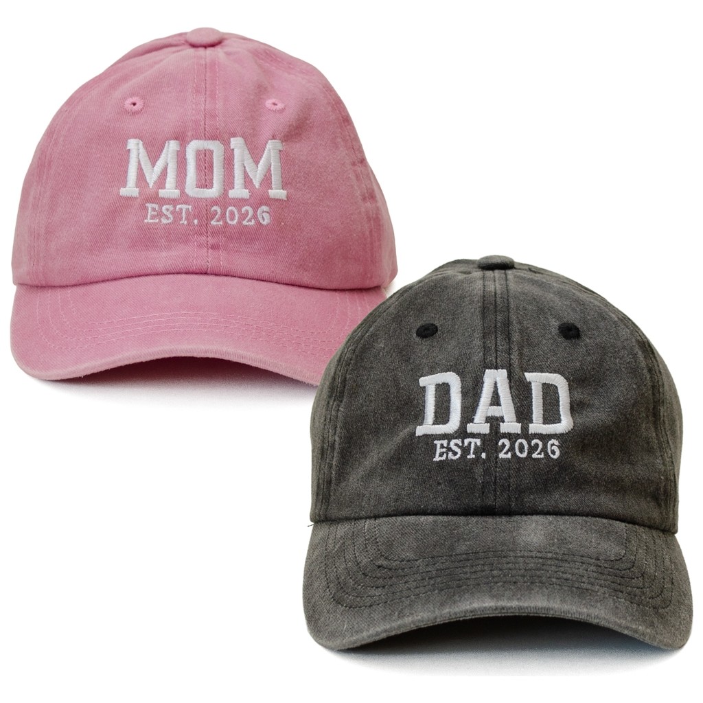 Nome Studio Nakışlı Şapka Mom Dad Anne Baba Şapka 2li Paket Yıkamalı Kumaşlı ve Yazı Nakışlı Şapka Pamuklu Siperlikli Ayarlı Şapka Günlük Tarz Eğle... Diğer Fiyatı
