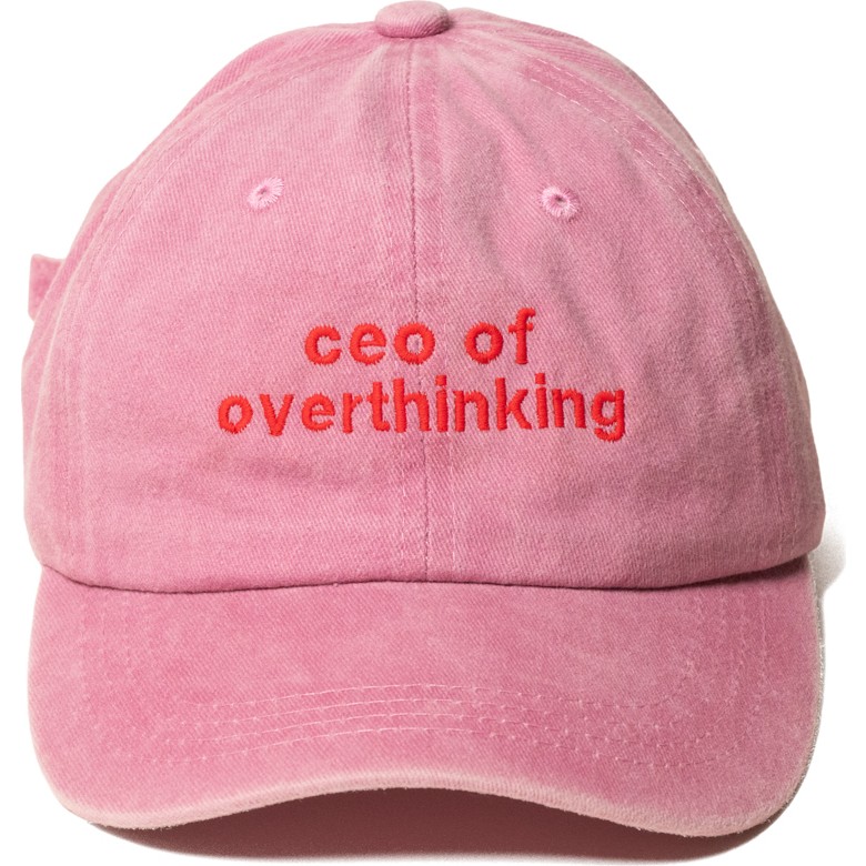 Nome Studio Nakışlı Şapka Pamuk Kumaşlı ve Yazı Nakışlı Şapka Ceo Of Overthinking Sloganlı Şapka Günlük Tarz Kadın Şapkası Fiyatı