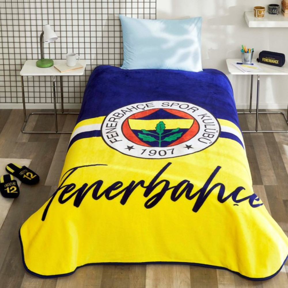 Nonamee Lisanslı Fenerbahçe Sarı Lacivert Battaniye - Renkli - 160 x 220 cm Battaniye Fiyatı