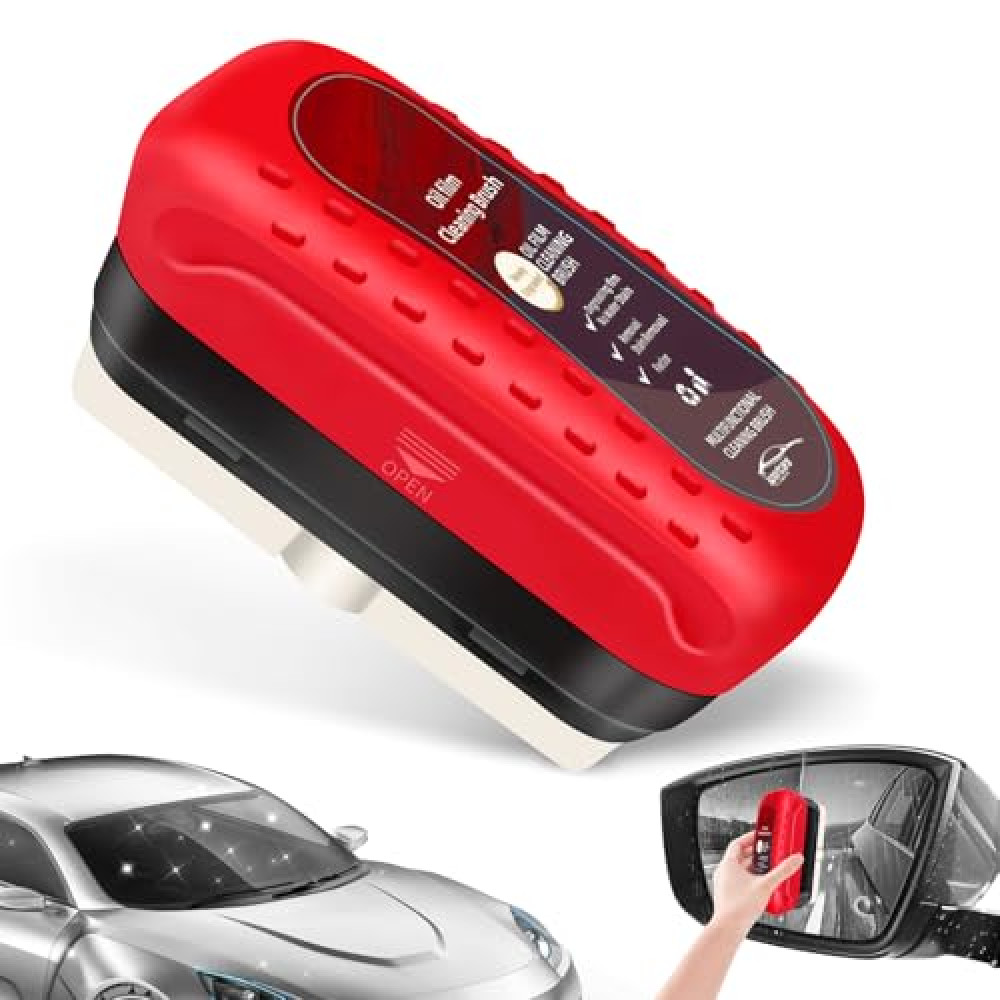 NONENDU Automotive Oil Film Cleaning Brush, Car Glass Oil Film Cleaner, Anti-Rain Fog Car Glass Cleaner, Car Windshield Cleaner for Improved Clarity and Visibility (1Pack) Car Window Care Products Fiyatı