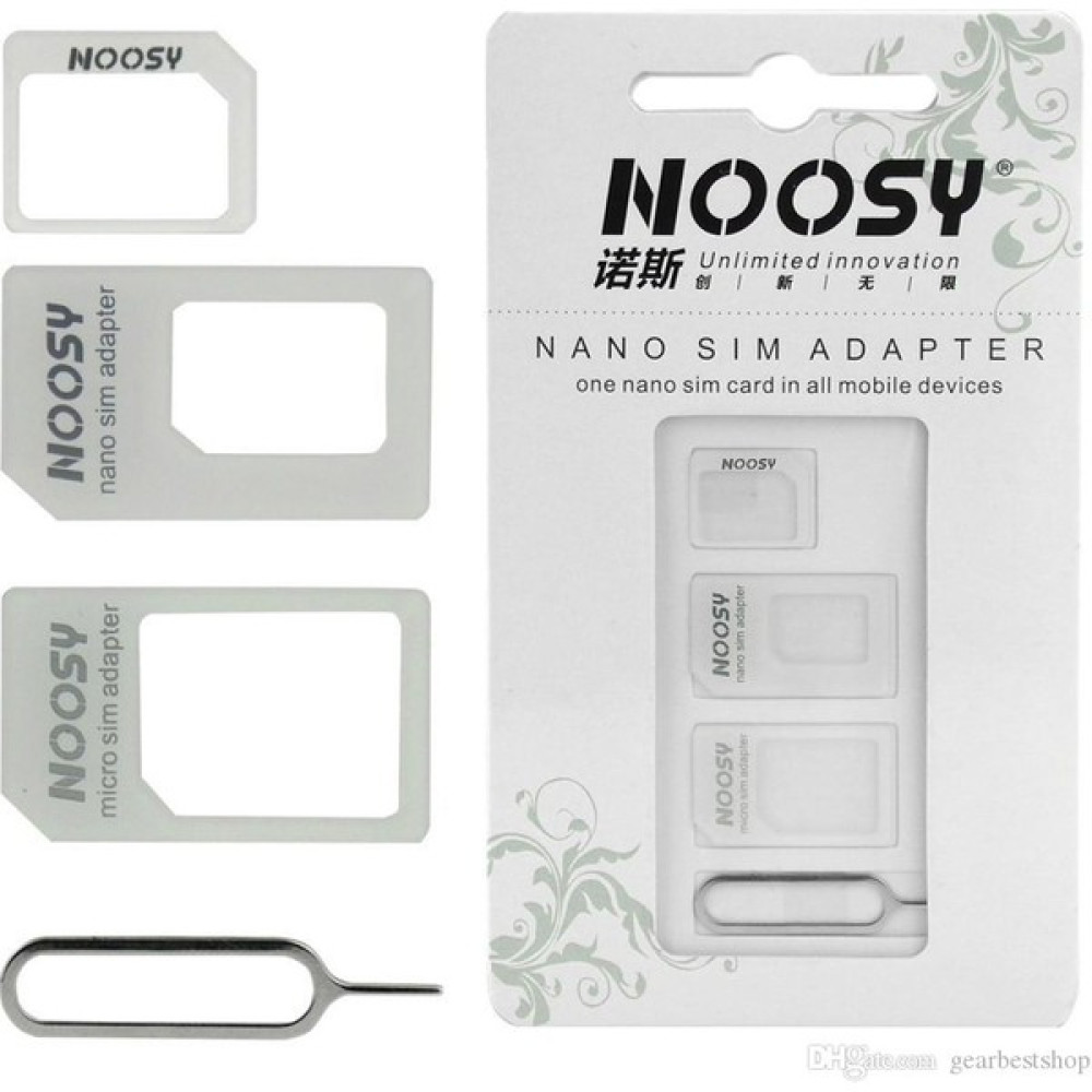 Noosy Sim Adaptör Nano ve Micro Sim 4'lü Set Cep Telefonu Aksesuarı Fiyatı