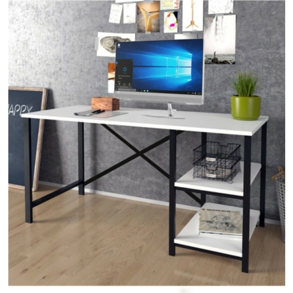 Noowa Metal Bilgisayar ve Çalışma Masası 50X120 cm Beyaz - Y: 73 cm D: 60 cm G: 120 cm Çalışma Masası Fiyatı