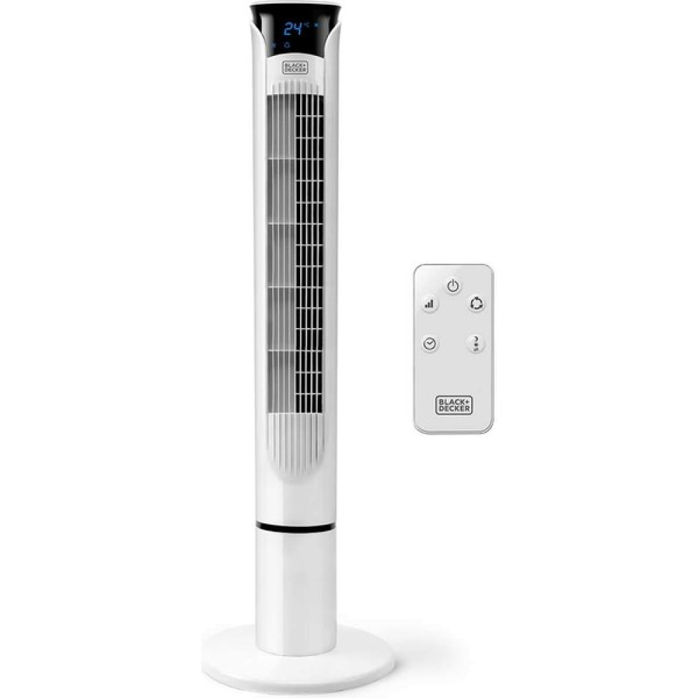Nora Black + Decker BXEFT49E Dijital Salınımlı Kule Fanı, Uzaktan Kumandalı, Yükseklik 109 Cm, Sessiz 3 Hız 3 Zamanlayıcı Modu 12S Güçlü Ortam Sıca... Vantilatörler Fiyatı