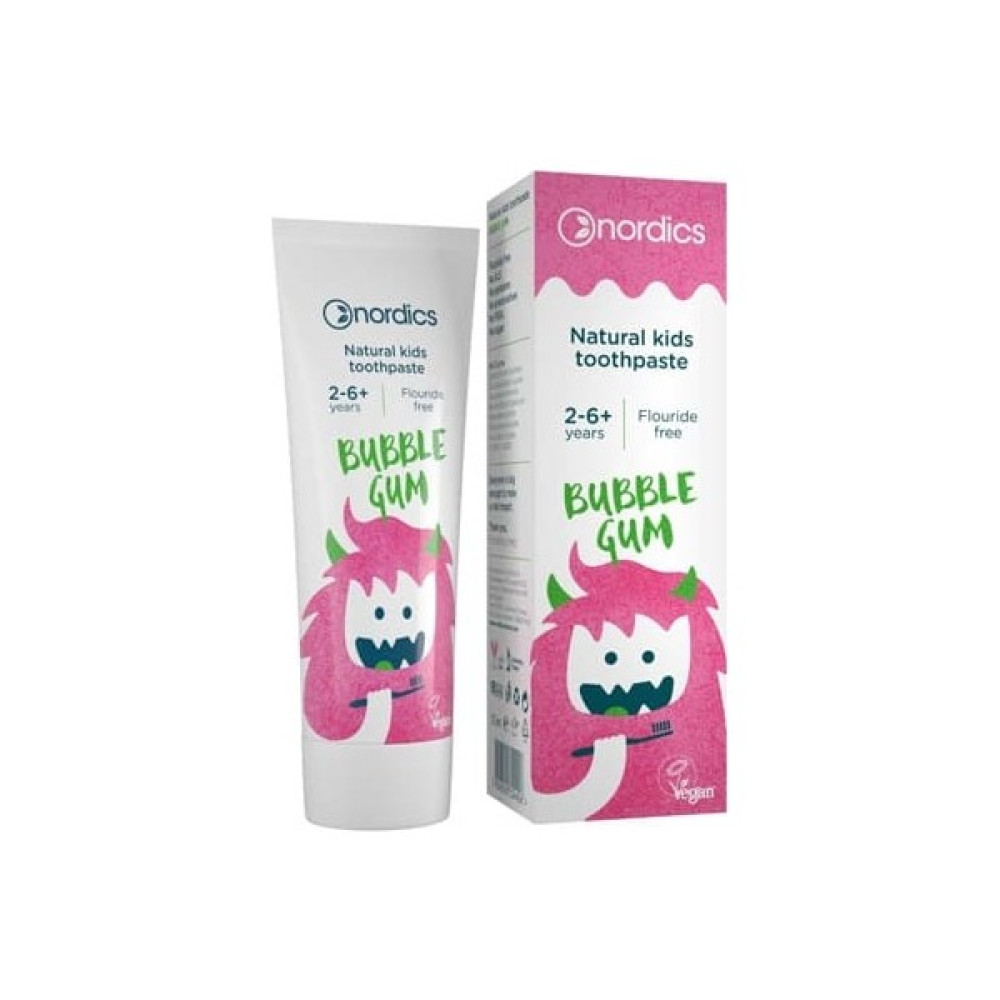 Nordics Florürsüz Doğal Çocuk Diş Macunu Çiklet Aromalı 50 ml (Florürsüz) Diş Macunları Fiyatı