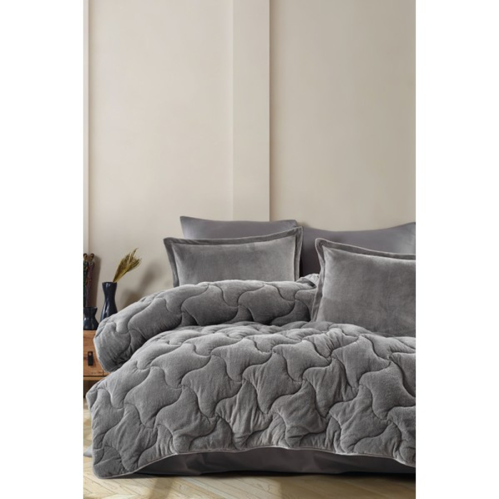 Nordqueen Wellsoft Yorgan Çift Kişilik Karva V1 - 195 x 215 cm - Koyu Gri Yorgan Fiyatı