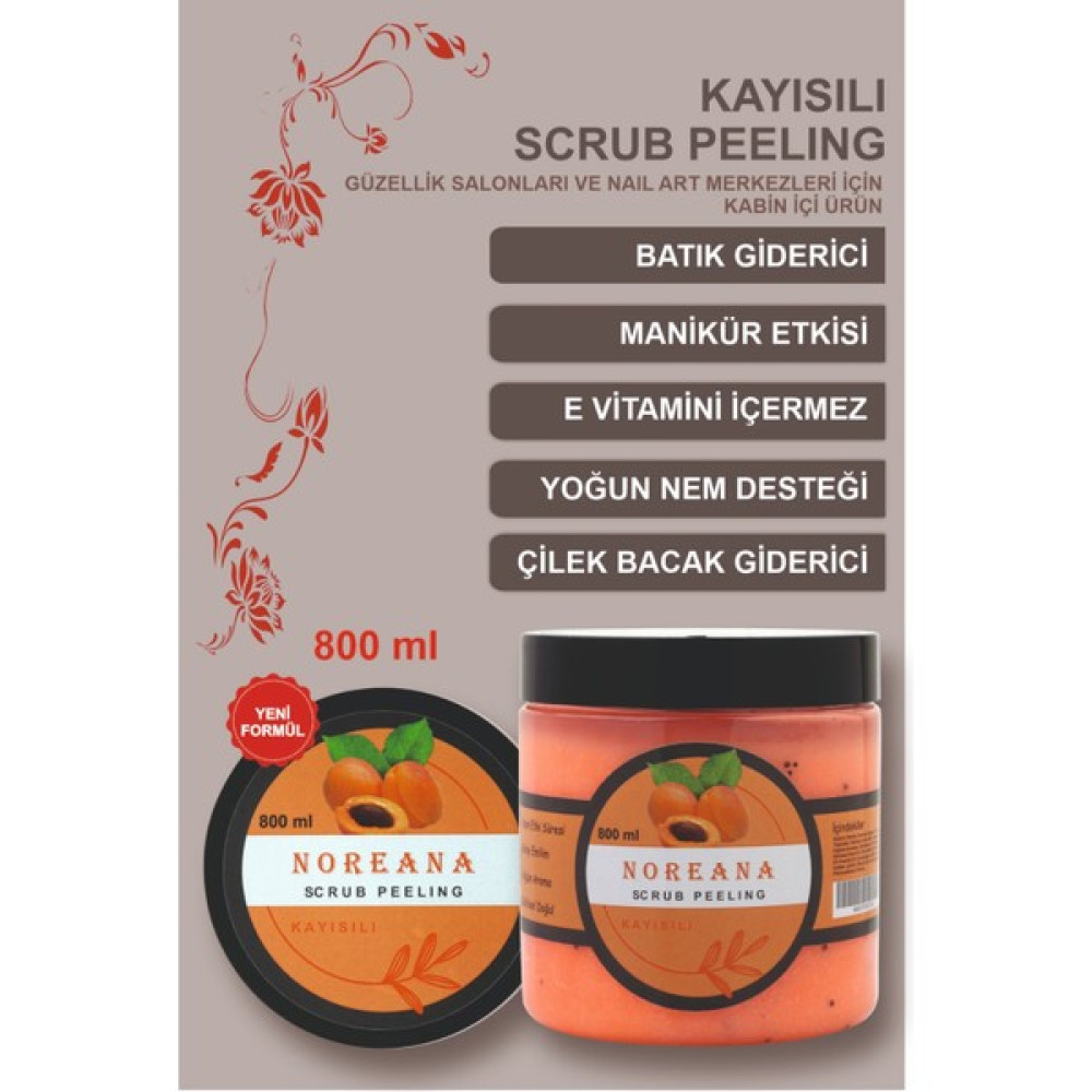 Noreana Kayısılı Scrub Peeling 800ML Salon Boy Arındırıcı&nemlendirici Vücut Bakımı Fiyatı