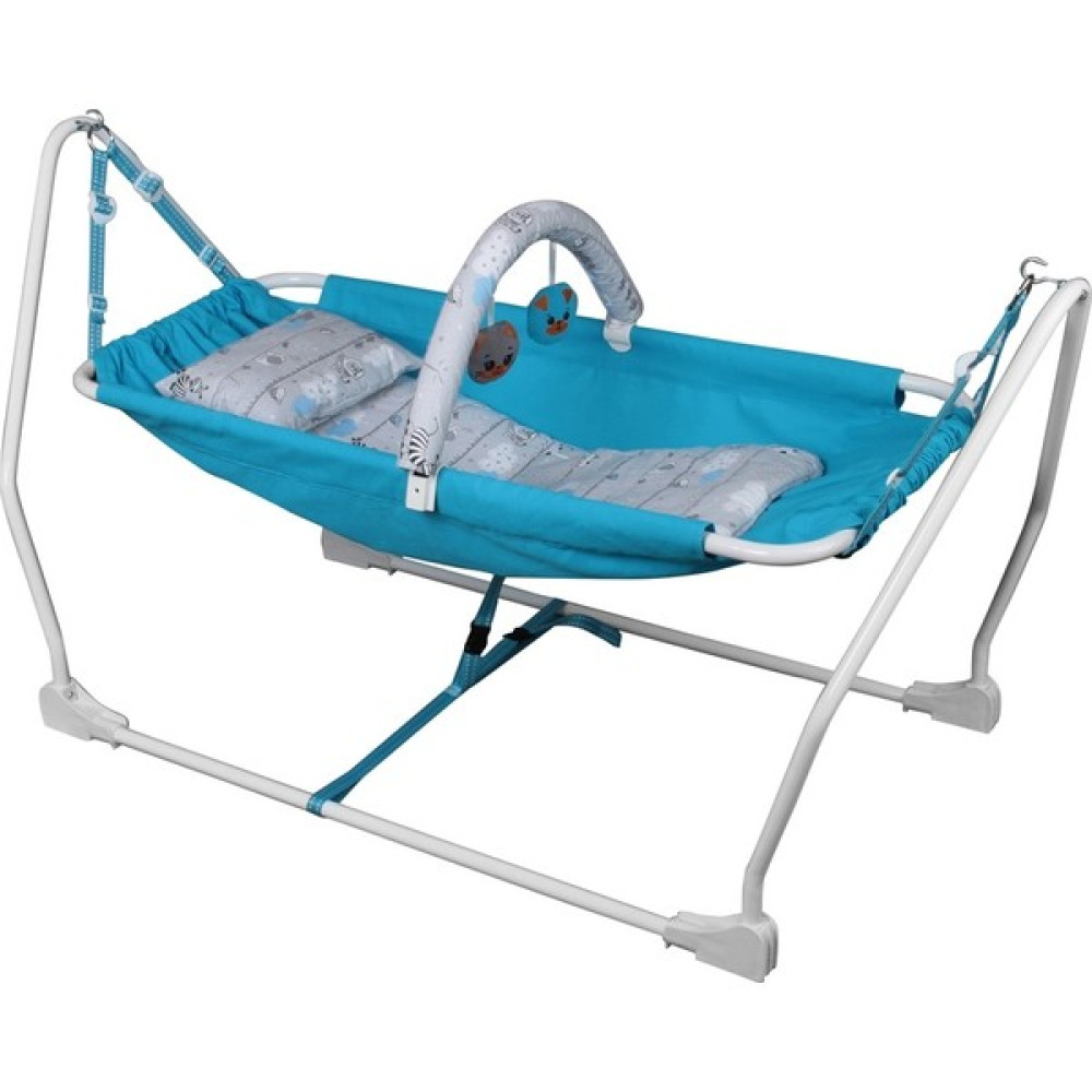 Norfolk Baby Sleep Oyuncaklı Sallanır Bebek Beşiği - Hamak Beşik - Mavi Park Yatak / Oyun Parkı Fiyatı
