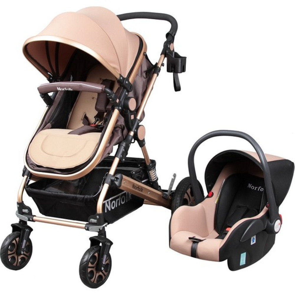 Norfolk Baby Voyage Air Luxury 5 İn1 Travel Sistem Bebek Arabası - Kahve - Kahverengi Bebek Arabası-Puset Aksesuarları Fiyatı