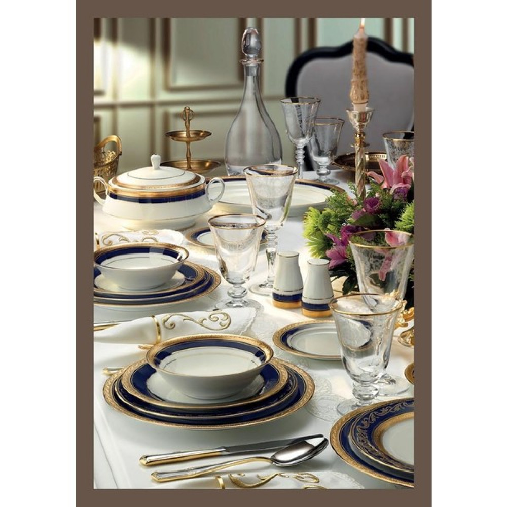 Noritake Crestwood Cobalt Gold 85 Parça Yemek Takımı Yemek Takımı Fiyatı