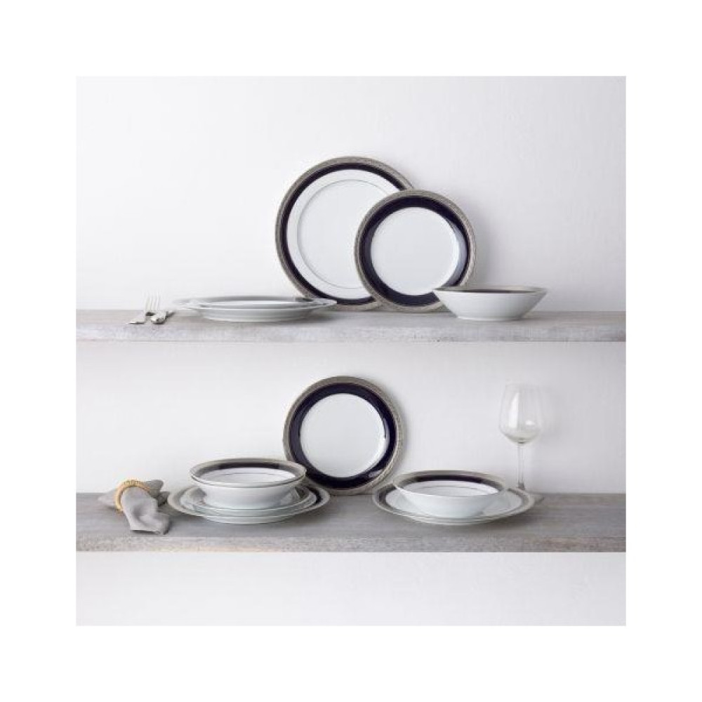 Noritake Crestwood Cobalt Platinum 85 Parça Yemek Takımı Yemek Takımı Fiyatı