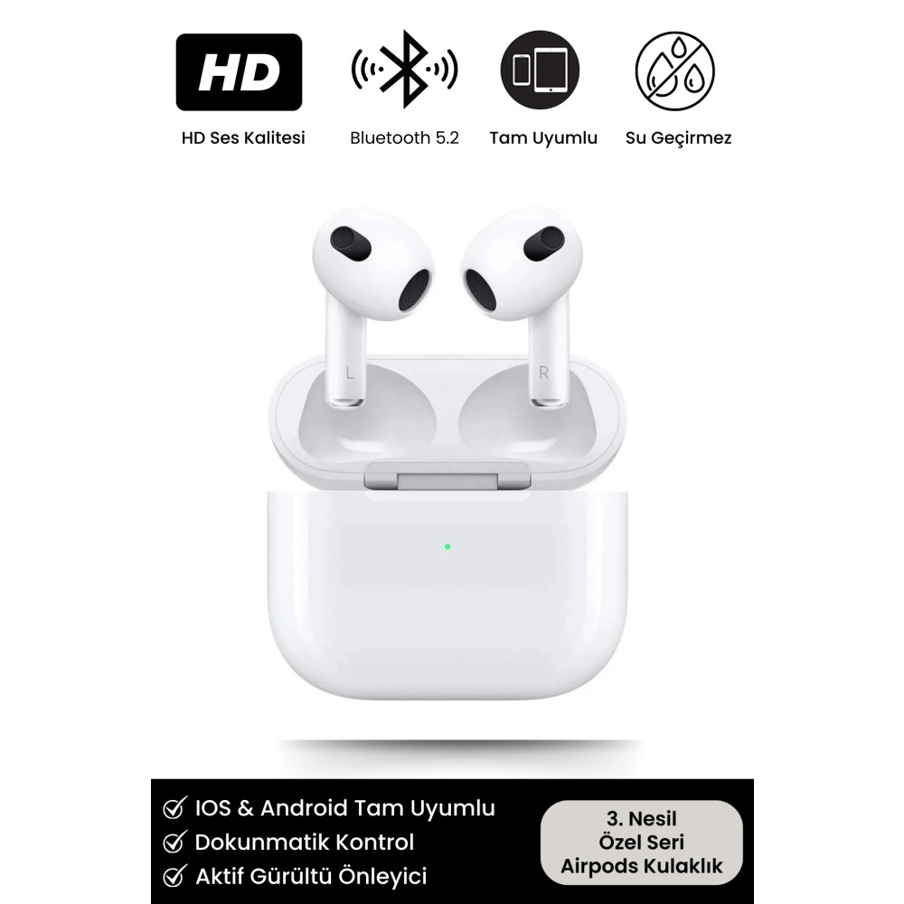 Noriyen 3. Nesil Ios Android Uyumlu Bluetooth Kulaklık Premium Özel Seri Kulak Içi Kablosuz Kulaklık Kulak İçi Kulaklık Fiyatı