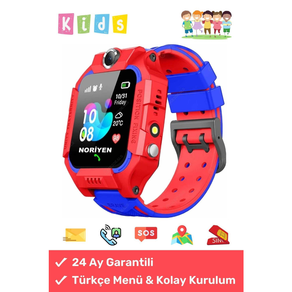 Noriyen Çocuklar Için Sim Kartlı Kameralı Ortam Dinleme Konum Takip Özellikli Konuşmalı Çocuk Akıllı Saat Akıllı Çocuk Saati Fiyatı