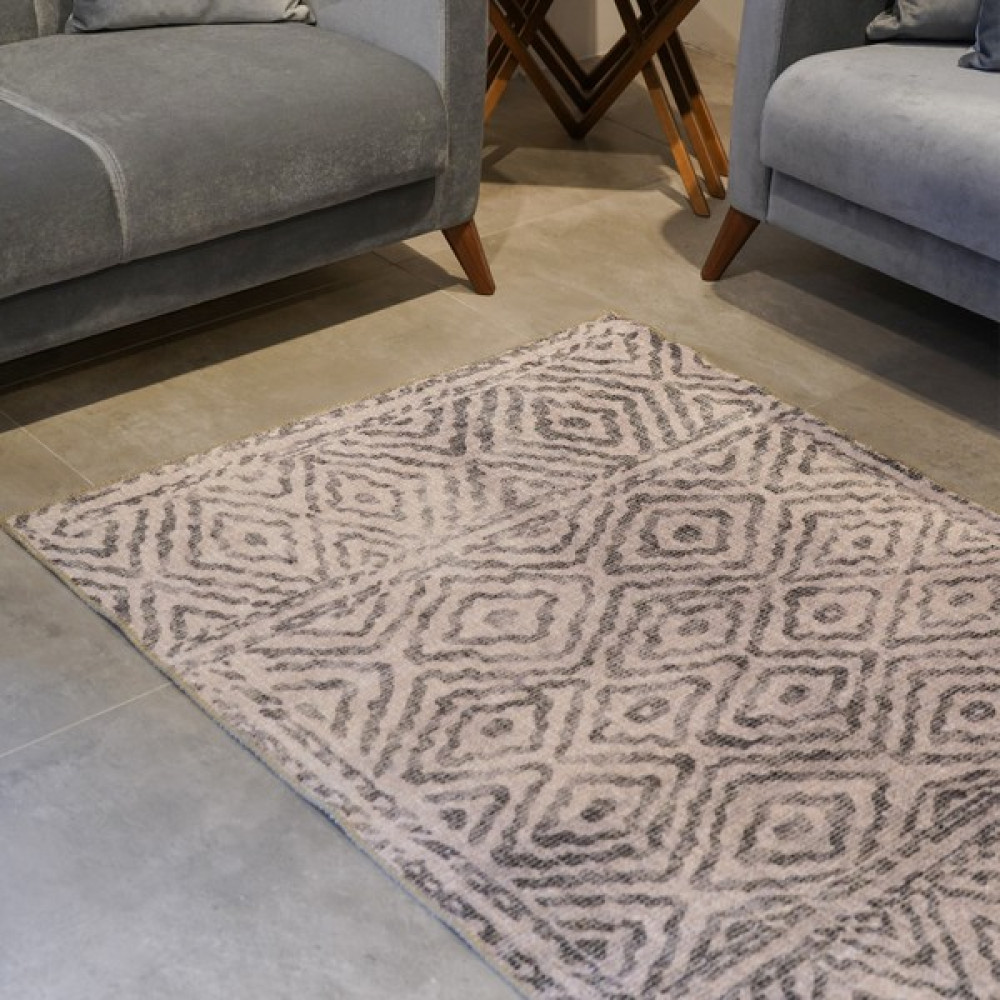Norm Halı Şönil Halı - Gri - Beyaz - 150 x 230 cm Salon Halısı Fiyatı