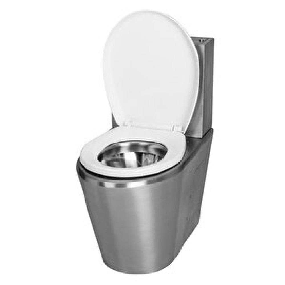 NORMO Normo Paslanmaz Çelik Klozet P Çıkışlı- R: Rezervuar Taharet Çubuksuz 370x610x740mm Klozet Fiyatı