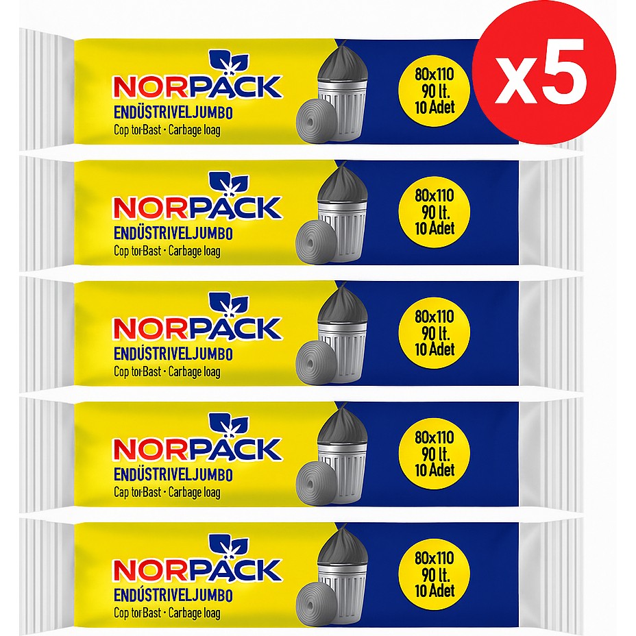 Norpack Endüstriyel Jumbo 400GR 5 Adet Rulo 80X110 90LT Diğer Fiyatı