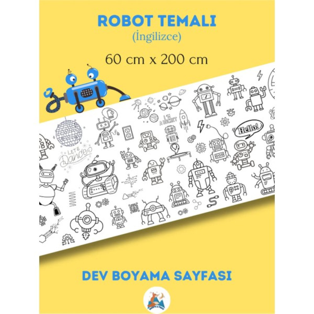 North And Peak Robot Teması Dev Boyama Kağıdı Sanatsal Malzemeler Fiyatı