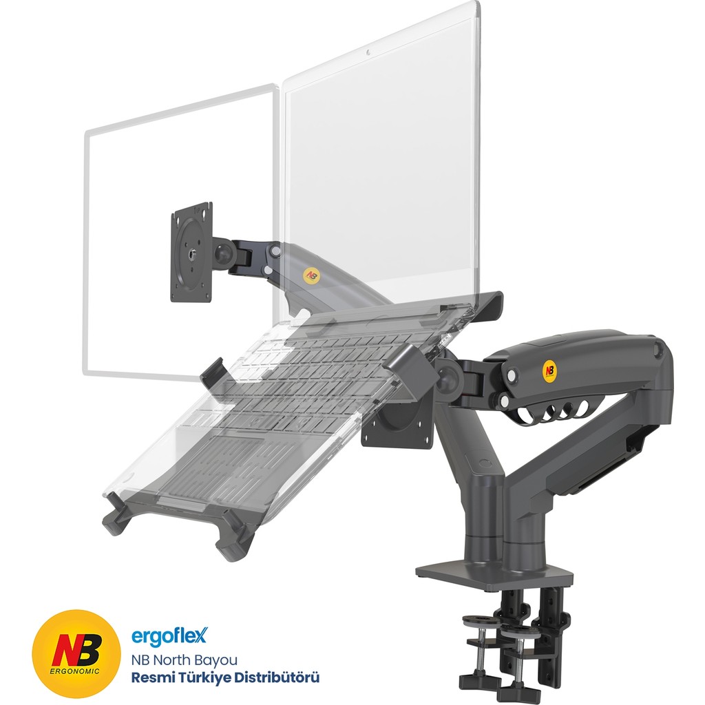 North Bayou NB F160L Amortisörlü 17"-27" Monitör Tutucu ve 10"-17" Laptop Standı 2023 Yeni Tasarım SSD / Solid State Drive Fiyatı