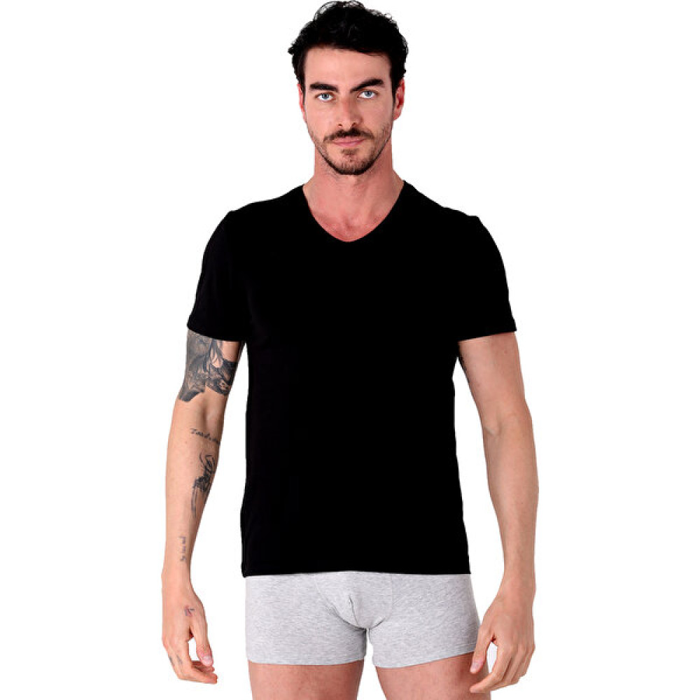 North Ice V Yaka Tshirt Siyah Kız Çocuk T-shirt Fiyatı