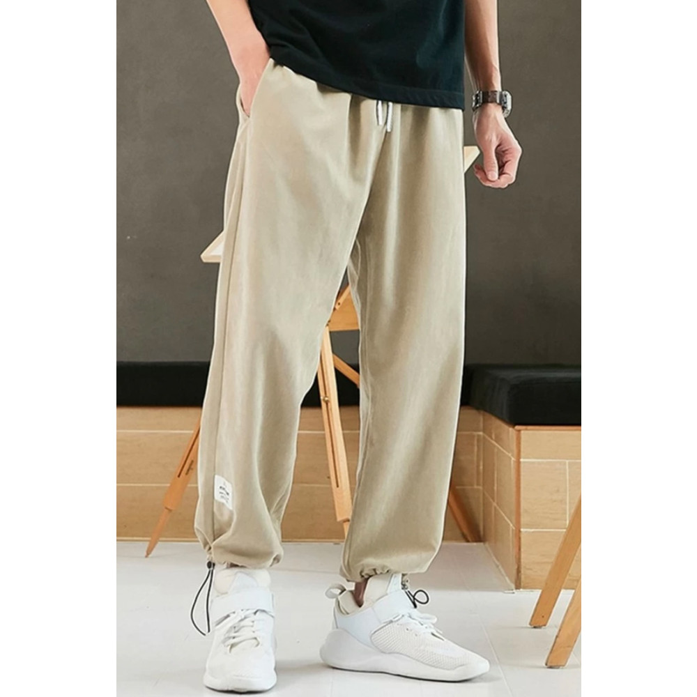 North London Erkek Krem Ayarlanabilir Paça Oversize Kalıp Eşofman Pants L Beden Kadın Eşofman Fiyatı