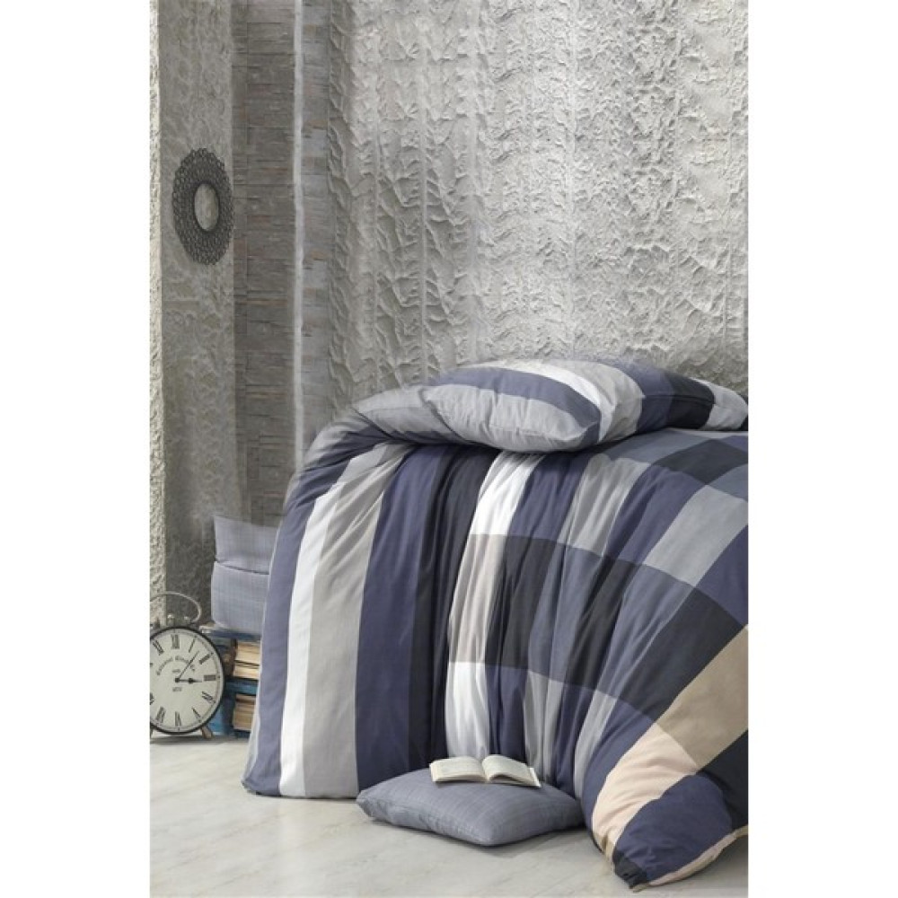 North Online Tek Kişilik Tek Nevresim ( Yorgan ) Kılıfı 160X220 cm - 160 x 200 cm - Lacivert Nevresim Takımı Fiyatı