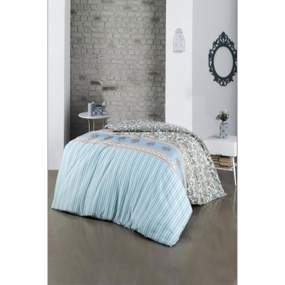 North Online Tek Kişilik Tek Nevresim ( Yorgan ) Kılıfı 160X220 cm - 160 x 200 cm - Turkuaz Nevresim Takımı Fiyatı