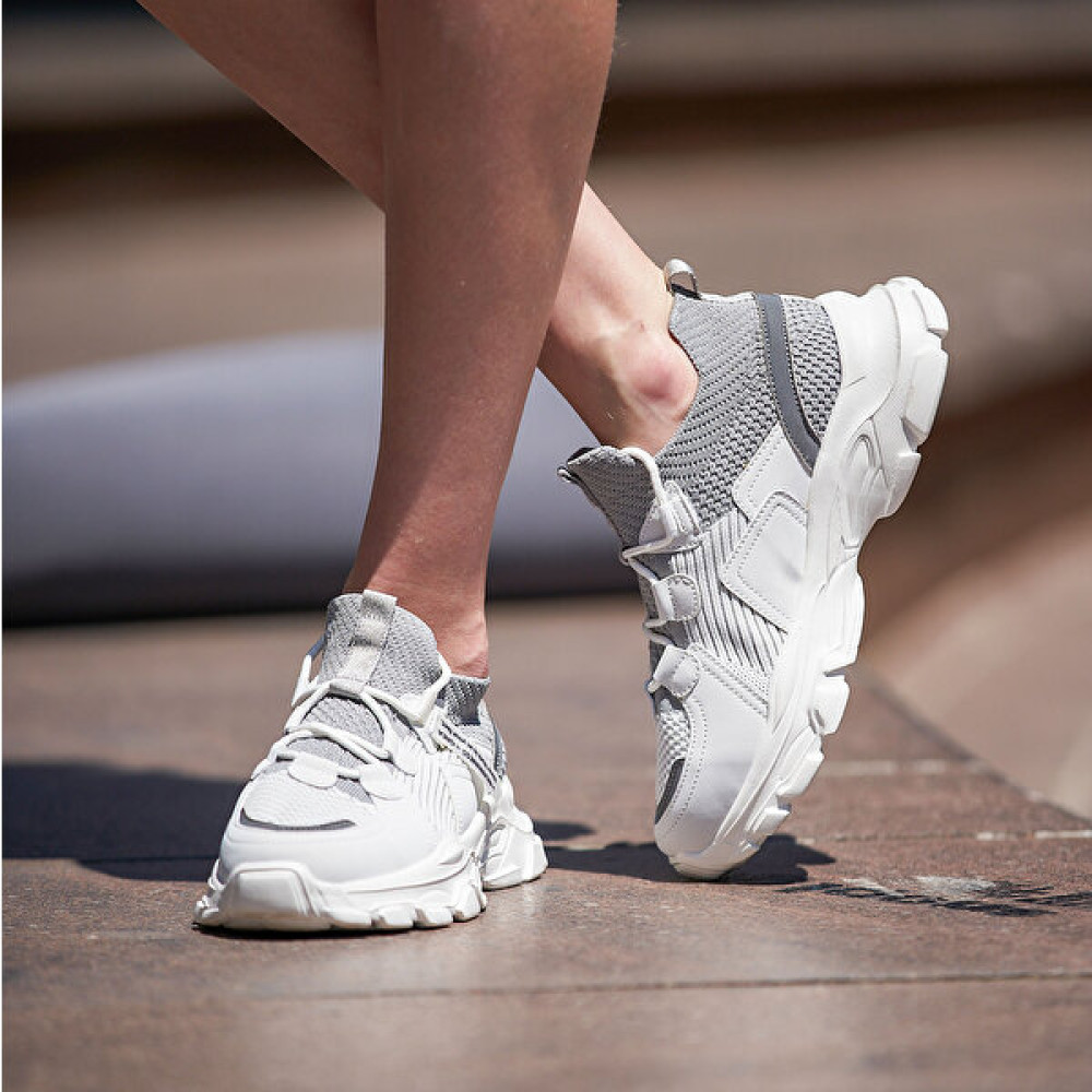 NORTH WILD Chromıa Kadın Sneakers - Beyaz Gri Spor Ayakkabı Fiyatı
