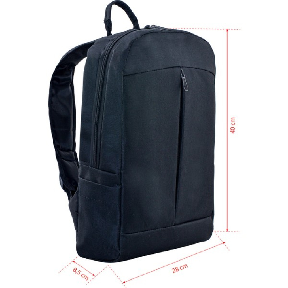 Northern Fashion 15.6" Notebook Bilgisayar Laptop Sırt Çantası Su Geçirmez Kumaş ve Fermuarlı Siyah Siyah Laptop Çantası 1 - 15,6 Dizüstü Bilgisayar Aksesuarları Fiyatı