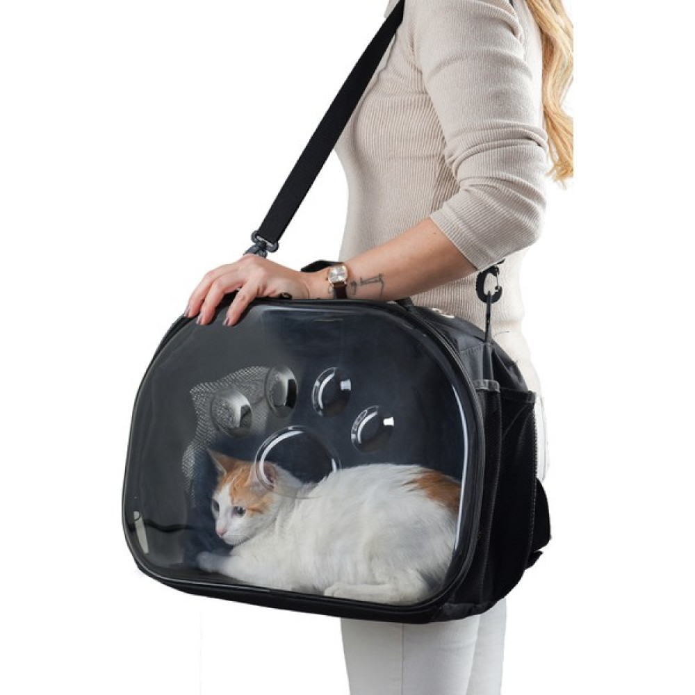 Northern Fashionelips Kedi Taşıma Çantası El ve Sırt Çantası 6 Hava Kanalı 2 Fileli Cep Kedi Taşıma Çantası Astronot Kedi Taşıma Çantası - Siyah Evcil Hayvan Ürünleri Fiyatı