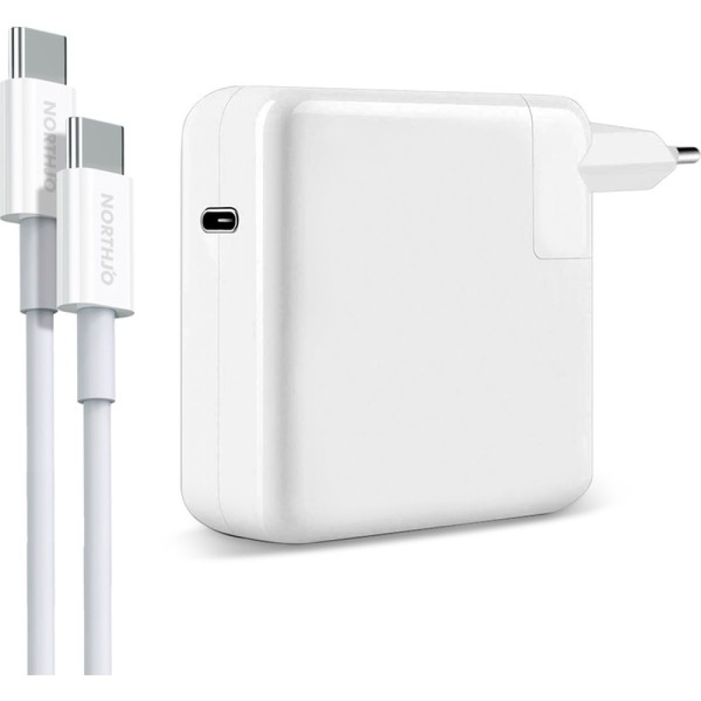 Northjo Yeni MacBook Pro 15" ve 16" için 96W USB Type-C Şarj Cihazı Laptop Güç Adaptörü ve Kablosu (Yurt Dışından) - Beyaz Laptop Adaptör Fiyatı