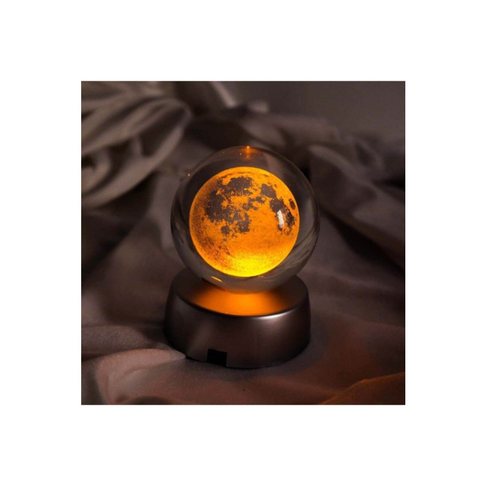 NORTHSTARSTORE Dolunay Ay Gezegen Işıklı Cam Küre Masa Lambası Fiyatı