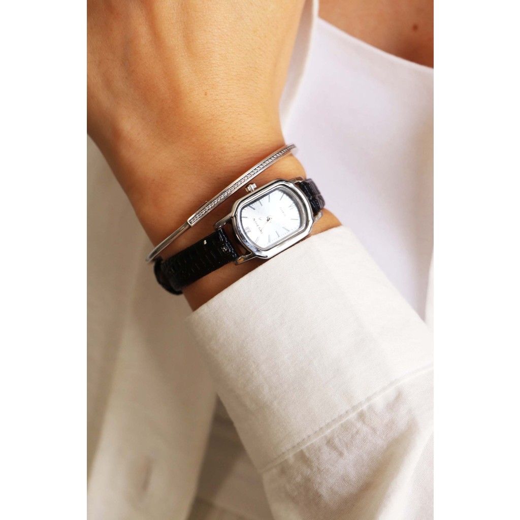 Northwatch Siyah Kadın Dikdörtgen Deri Kordon Rose Gold Yeni Sezon Vintage Kol Saati Diğer Fiyatı
