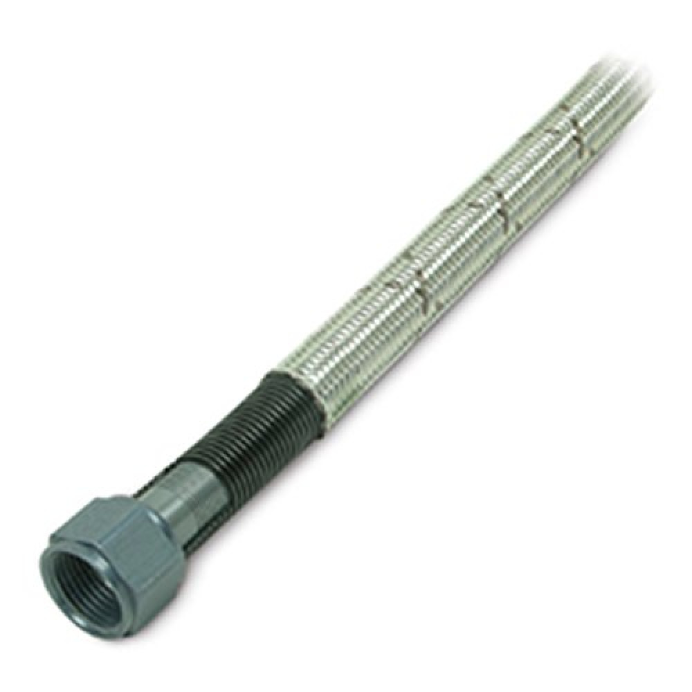 NOS 15420 Stainless Steel 4' Braided Hose with -6AN Blue Fittings
