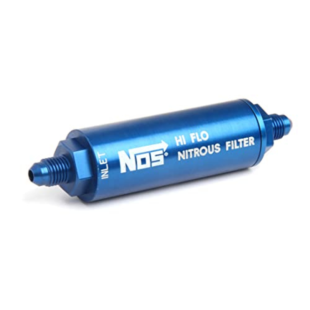 NOS 15550NOS Blue Anodized Billet Aluminum High Pressure In-line Nitrous Filter