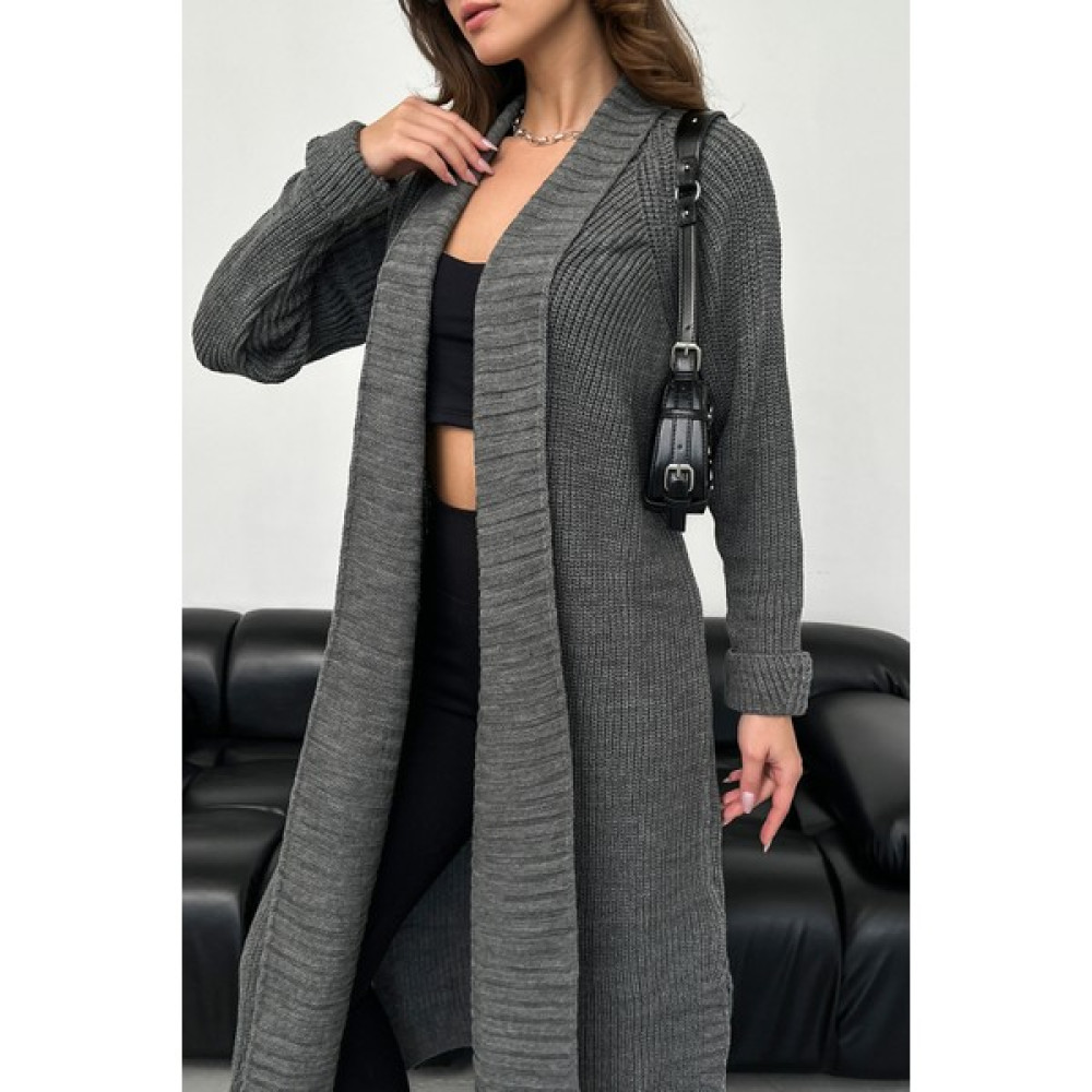 Nosia Fashion Şal Yaka Pamuklu Uzun Triko Hırka Kadın Hırka Fiyatı