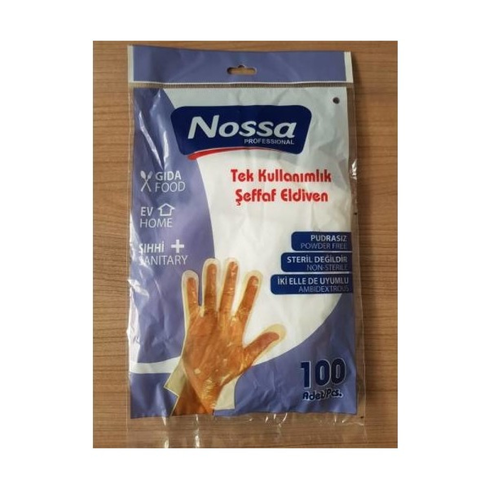Nossa Şeffaf Poşet Eldiven Pe 1000'Lİ Temizlik Malzemeleri Fiyatı