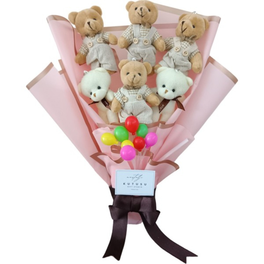 Nostalji Kutusu Ayıcık Buketi Balonlu Teddy Bear Ayıcıklı Buket Peluş Oyuncaklar Fiyatı
