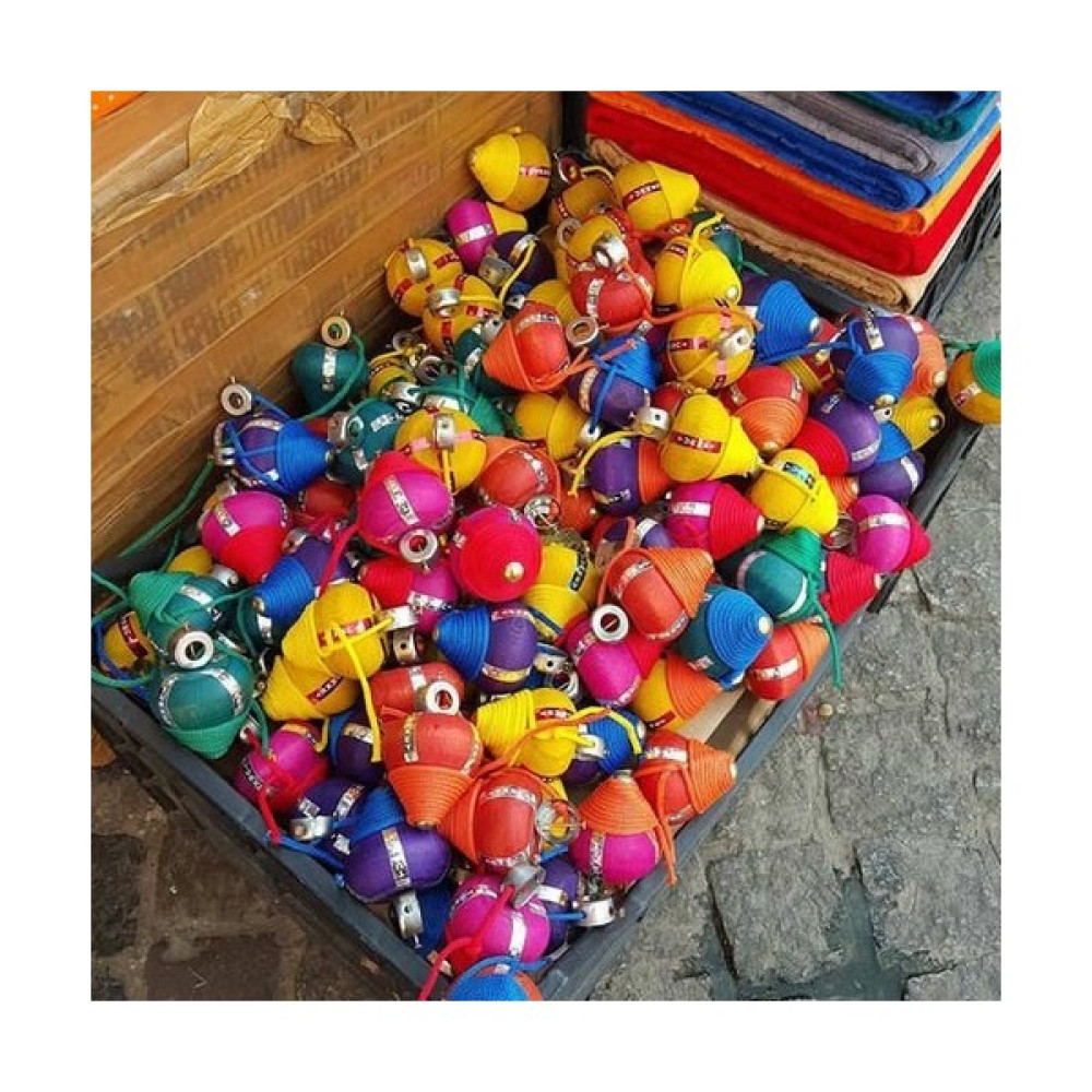 Nostaljik 1 Adet Ahşap Topaç Oyuncak, Rengarenk, Ahşap Güvenli Sağlıklı Bebek Oyuncakları Fiyatı