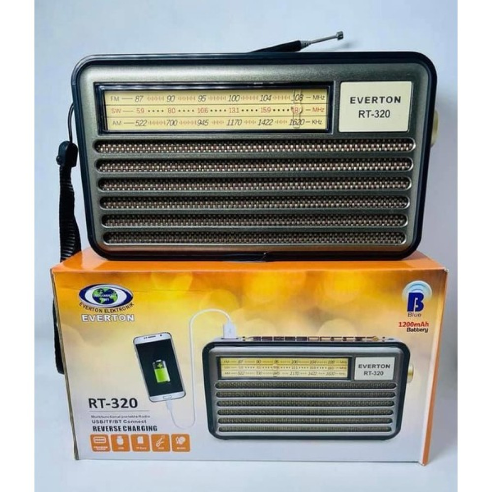 Nostaljik Lezzetler Nostalji Tasarımlı Müzik Çalar Everton RT-320 Bluetooth-Usb-Sd-Fm-Powerbank Özelikli - Renkli Alarmlı Saatler & Radyolar Fiyatı