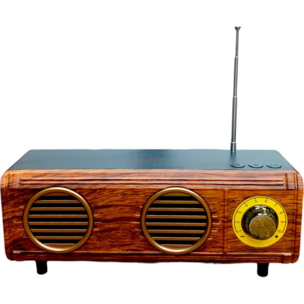 Nostaljik Mini Radyo(Özel Trt Görünüm,bluetoothlu, Pil ve Güç Kablosu Dahildir) - Koyu Kahverengi Alarmlı Saatler & Radyolar Fiyatı
